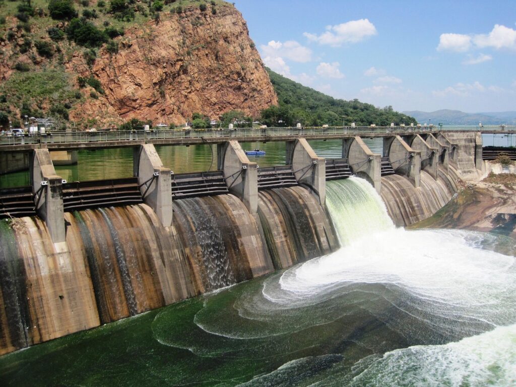 dam, nature, water, mass, sluice, open, waterfall, white, green, layering, veiling, concentric, downflow, wall, stained